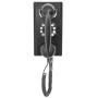 Crosley CR55-BK Wall Phone with Push Button Technology, Black