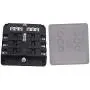 circuit breaker Fuse Block W/Negative Bus - JOYHO 6 Way Fuse Distribution Box with Ground, With Protection Cover, Bolt Connect Terminals, 70 pcs Stick Label, for Automotive Vehicle Boat Marine