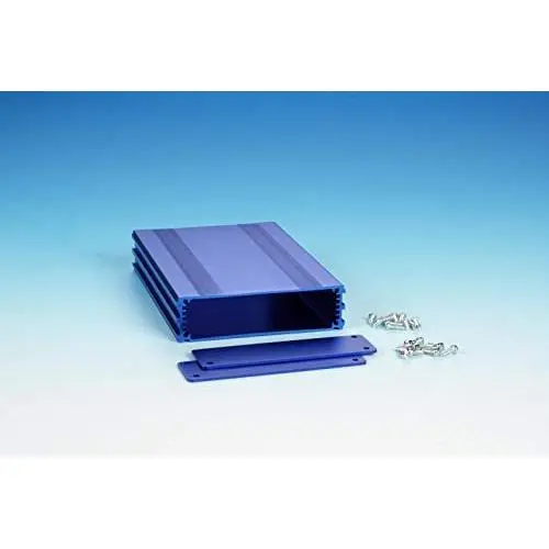 B5-160BL: Blue Anodized, Extruded Aluminum Electronic Enclosure Project Box Electronic DIY Case, size 6.30''x5.25''x1.37'' / 160 x 134 x 35mm (LWH)