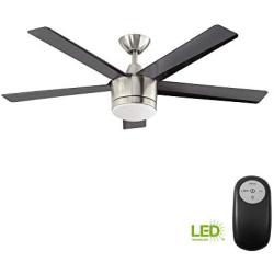 Home Decorators Collection Merwry 52'' Indoor Brushed Nickel Fan
