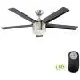 Home Decorators Collection Merwry 52'' Indoor Brushed Nickel Fan