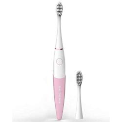 Kids Electric Toothbrushes Kids Electric Toothbrush Kids Sonic Battery Powered Toothbrush with Timer -1 Packing 2 Brush Head - Eletric Toothbrush Pink (Age 3-18)