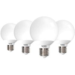 Sunco Lighting 4 Pack G25 LED Globe, 6W=40W, Dimmable, 450 LM, 3000K Warm White, E26 Base, Ideal for Bathroom Vanity or Mirror - UL & Energy Star