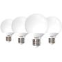 Sunco Lighting 4 Pack G25 LED Globe, 6W=40W, Dimmable, 450 LM, 2700K Soft White, E26 Base, Ideal for Bathroom Vanity or Mirror - UL & Energy Star