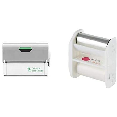 Xyron Creative Station Lite, 3'' or 5'', Label Maker, Makes Invitations, Handmade Cards, Die Cuts Craft Projects, DIY Craft Supplies & Creative Station Lite Refill, 3'' x 18