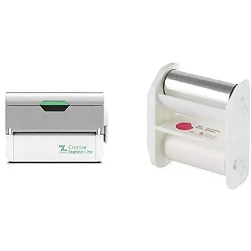 Xyron Creative Station Lite, 3'' or 5'', Label Maker, Makes Invitations, Handmade Cards, Die Cuts Craft Projects, DIY Craft Supplies & Creative Station Lite Refill, 3'' x 18 Xyron Creative Station Lite, 3'' or 5'', Label Maker, Makes Invitations, Handmade Cards, Die Cuts Craft Projects, DIY Craft Supplies & Creative Station Lite Refill, 3'' x 18