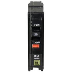 Square D by Schneider Electric One Source QO120CP 20-Amp 1-Pole Plug Circuit Breaker, Pack of 1