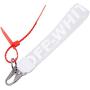 OW Keychain White Unisex Cool Wrist Lanyard Premium Quality Metal Keychain for Key Badge