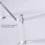 AQUIVER Acrylic Monitor Stand - 10mm Thickness Clear Platform - 14.5(L) x 9(W) x 3.4(H) Ergonomic Desktop Riser - for Laptop, Pc, Notebook, Printer, Computer, Flat Screen LCD TV