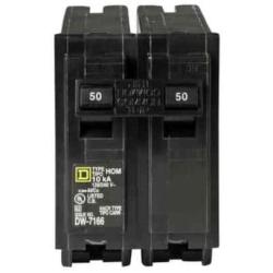 Your One Source HOM250CP 50-Amp 2-Pole Plug-On Circuit Breaker
