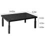 Hippo & Frog Metal Desk Monitor Stand Riser, 3 Height Adjustable