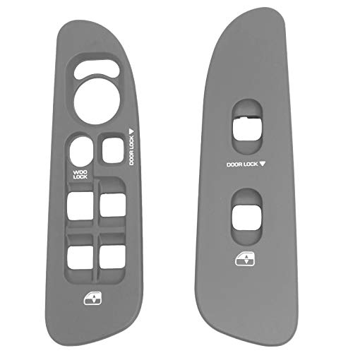 2Pcs New Window Switch Bezel,Driver & Passenger Side, Taupe Switch Panel Set for 2002-2010 Dodge Ram 1500 2500 3500