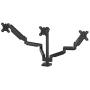 Fellowes Platinum Series Adjustable Triple Monitor Arm (8042601), Black