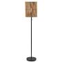 Adesso 4198-12 Cabana Floor Lamp, 58 in, 60W, Dark Bronze Finish, 1 Tall Lamp
