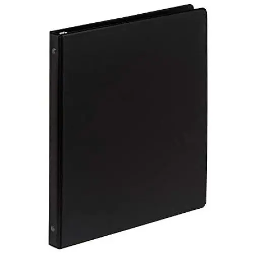 Samsill .5 Inch Value Document Storage 3 Ring Binder, Round Ring, 11 x 8.5 Inches, Black (11100)