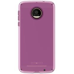 Speck Products CandyShell Clear Case for Moto Z Force Droid Smartphone, Beaming Orchid Purple Clear