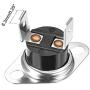 uxcell KSD301 Thermostat 120°C/248°F 10A N.C Adjust Snap Disc Temperature Switch for Microwave,Oven,Coffee Maker 2pcs