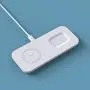 2 in 1 Wireless Charger, Wireless Charging Station, iPhone 12/11 Series/XS MAX/XR/XS/X/8/8 Plus/Samsung, Wireless AirPods/AirPods Pro Charger, White
