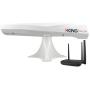 KING KF1000 Falcon Automatic Directional WiFi Antenna with WiFiMax Router and Range Extender - White