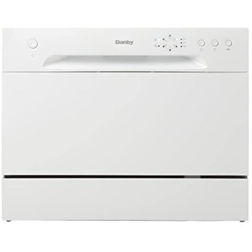 Danby DDW621WDB Countertop Dishwasher with 6 Place Settings, 6 Wash Cycles and Silverware Basket, Energy Star-Rated with Low Water Consumption and Quiet Operation