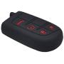 LemSa 2Pcs Keyless Entry Remote Car Smart Key Fob Outer Shell Cover Soft Rubber Protective Case for Dodge Durango Journey Dart Challenger Jeep Renegade Fiat M3N-40821302 / M3M-40821302