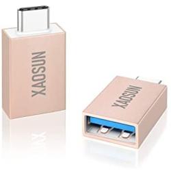[10Gbps] USB-C to USB Adapter (2 Pack), XAOSUN 3.1 Type-C to USB Adapter, Support Superfast Data Sync(OTG) & Fast Charging, Fit for MacBook Pro 2020, Galaxy Note, Pixel, Nintendo Switch, iPad Pro 2020