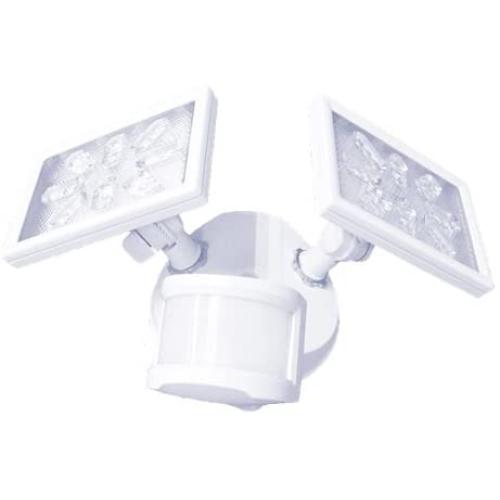 Aluminum Outdoor LED Security Light, 240°+90° Motion Activated Sensor floodlight, Dusk to Dawn, 3100 Lumen, 5000K, UL Certified, Waterproof, 35W 300W Incandescent Equiv, Patent Par Lens, White