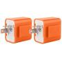 VCCA Motorcycle Flasher Relay, 12V 2-Pin Electronic Turn Signal Flasher Relay Speed Adjustable LED Flasher Fix Motorcycle Turn Signal Hyper Flash (Pack of 2)