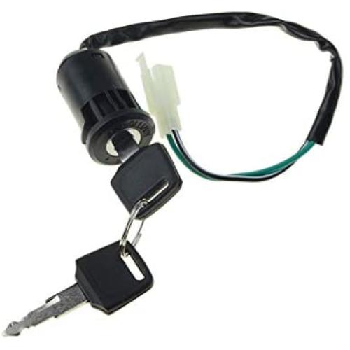 WOOSTAR 2 Wire Ignition Key Switch On Off 2 Position for 50cc 70cc 90cc 110cc 125cc 150cc 200cc 250cc Electrical Scooter Go Cart ATV 4 Wheeler Quad