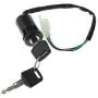 WOOSTAR 2 Wire Ignition Key Switch On Off 2 Position for 50cc 70cc 90cc 110cc 125cc 150cc 200cc 250cc Electrical Scooter Go Cart ATV 4 Wheeler Quad