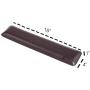 Bailey Full Size by Castle - Leather Ergonomic Computer Wrist Rest Pad for Keyboards with Around 104 Keys - Firm Keyboard Wrist Support for Typists, Gaming, and Heavy Office Use (Woodland, Full Size)