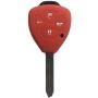 Red Silicone Key Jacket Key Case 4 Buttons Remote Fob Skin Cover Key Case Holder Bag for TOYOTA Camry Avalon Matrix Corolla Land Cruiser