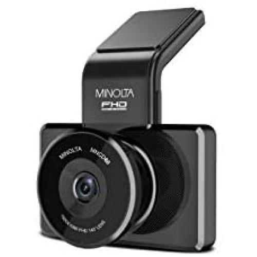 Minolta MNCD60-BK MNCD60 1080p Full HD ADAS Dash Camera with 3-Inch LCD Screen (Black)