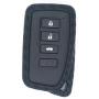 WFMJ Black Carbon Fiber Silicone for Lexus NX300h ES350 GS350 GS300h GS450h gs450h 4 Buttons Remote Smart Key Chain Holder Cover Case Fob