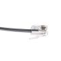 25 feet Telephone Cord for Voice (VoIP), RJ11 Plug Gold Plated Connectors, 6P / 6C, Silver Satin, 28AWG, Reverse, RJ12 Phone Cable, CableWholesale
