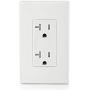 Leviton T5825-W 20 Amp, Tamper-Resistant, Decora Duplex Receptacle, Residential Grade, White