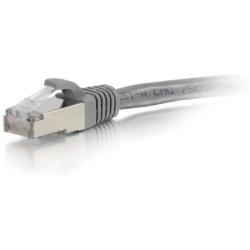C2G 00638 Cat6a Cable - Snagless Shielded Ethernet Network Patch Cable, Gray (1 Foot, 0.30 Meters)