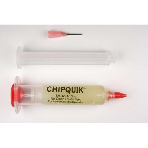 Chipquik Tack Flux no clean in a 10cc syringe w/plunger & tip - SMD291