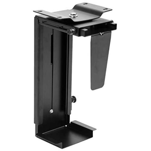 Under Desk Computer Mount with 360 Degree Swivel - CPU Holder for PC Desktop Tower