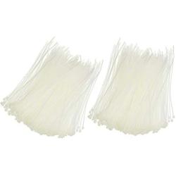 LICTOP 4 Inch Nylon Cable Zip Self-locking Wire Ties for Electronics,Pack of 1000 (White)