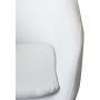 Home Office Chair Executive Mid Back Computer Table Desk Chair Swivel Height Adjustable Ergonomic with Armrest White