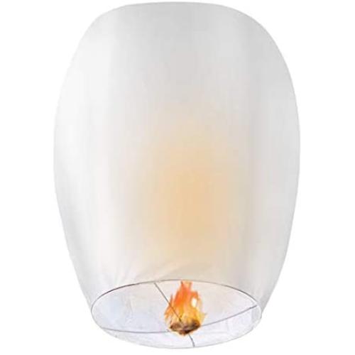 CAMTOA 20 Pack Lanterns-100% Biodegradable,Eco-Friendly, Lanterns for Weddings,Celebrations, Memorial Ceremonies