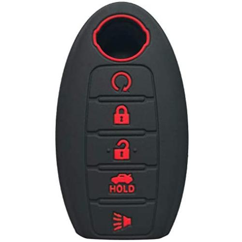 Coolbestda Silicone 5buttons Smart Key Fob Remote Skin Cover Case Protector Keyless Entry Jacket for 2018 2017 Nissan Armada Murano Rogue Maxima Altima Sedan Pathfinder KR5S180144014 Coolbestda Silicone 5buttons Smart Key Fob Remote Skin Cover Case Protector Keyless Entry Jacket for 2018 2017 Nissan Armada Murano Rogue Maxima Altima Sedan Pathfinder KR5S180144014