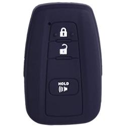 XUHANG Sillicone key fob Skin key Cover Remote Case Protector Shell for 2016 2017 Toyota Prius 2018 2019 C-HR Smart Remote black