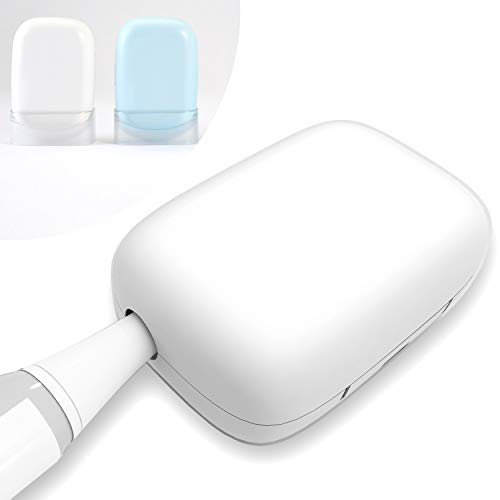 Toothbrush Clean Case,Portable Mini Travel Toothbrush Holder (For Most of Toothbrushes),USB Recharged (White)