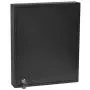Acrimet Key Cabinet Organizer 24 Positions with Lock (Wall Mount) (24 Smoke Tags Included) (Black Cabinet)