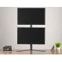 VIVO Dual Freestanding LCD Monitor Desk Stand, Holds 2 Vertically Stacked Screens up to 27 inches (STAND-V002H)