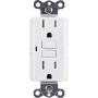 GE, White, GFCI In-Wall Receptacle 2 Pack, Tamper Resistant, 3 Prong, Outdoor Use, Cover Needed, Self-Testing Safety, UL Listed, Wallplate not included, 44051, 2 Count