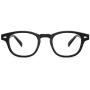 JiSoo Blue Light Glasses, Fashion Blue Light Blocking Glasses Trendy Computer Game Glasses Filter Blue Ray Stylish Eyeglasses Frame with Spring Hinge, Black