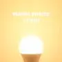 Comzler A15 LED Bulbs 60W Equivalent, Warm White 2700K, E12 Candelabra Base LED Globe Bulb for Ceiling Fan, No Dimmable，6 Pack